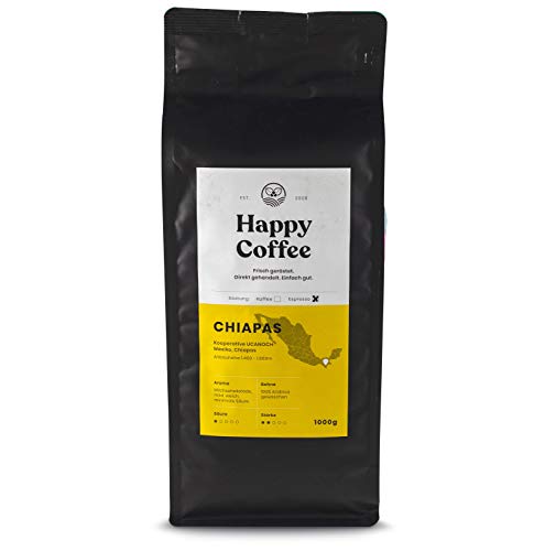 HAPPY COFFEE Bio Espressobohnen 1kg...