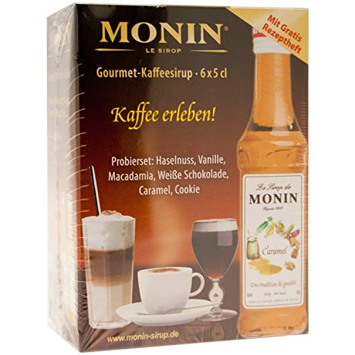 Monin Sirup 6er Mini für Kaffee, Milch,...