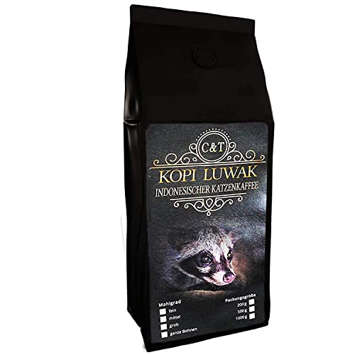 C&T Kopi Luwak Kaffee 200g Ganze Bohnen...