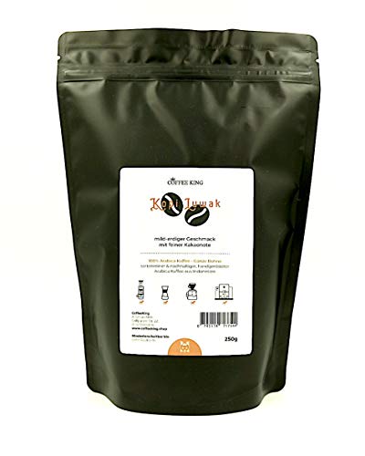 Kopi Luwak 100% Arabica Kaffee 250g...