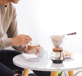 Drip Pot Woodneck - Kaffee aus dem Baumwollfilter